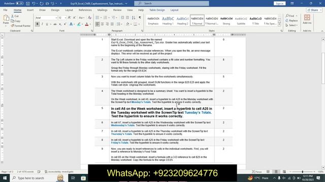 Exp19_Excel_Ch09_CapAssessment_Tips | Excel Chapter 9 Capstone Assessment - Tips | Step_by_Step|Tip смотреть онлайн