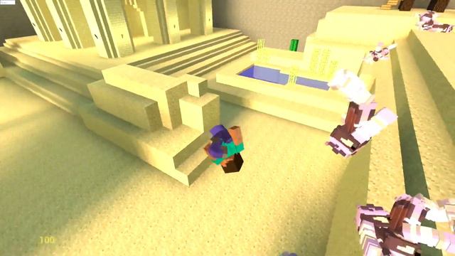 garrys mod ragdoll ryona in minecraft style | this is a mod смотреть онлайн