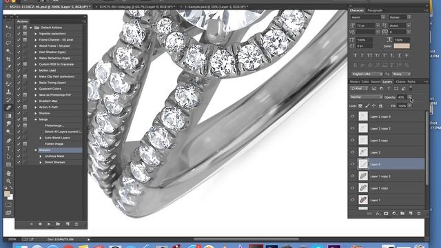 Как делать кольцо в фотошопе смотреть онлайн