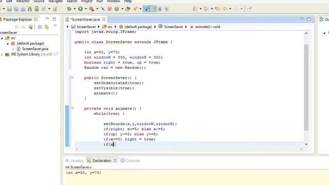 How to make animated window as a screen saver in Java (tutorial number 16) смотреть онлайн