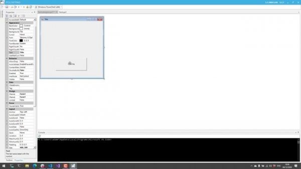 Building Windows Forms in Visual Studio Code with PowerShell