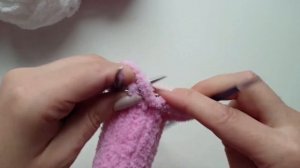 МК - плюшевые пинетки. Training workshop on knitting plush booties. Master-class.