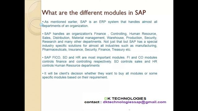 About SAP | How to learn sap freely | Sap software | sap online Training | DK TECHNOLOGIES смотреть онлайн