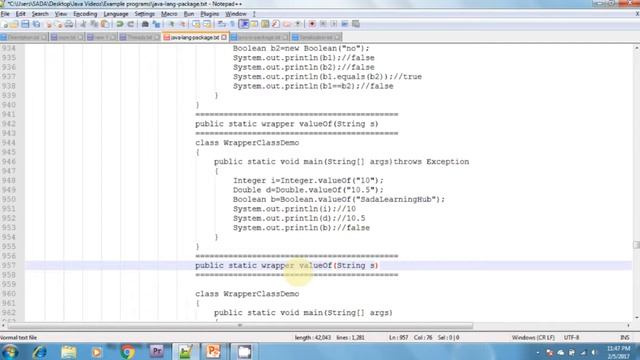 Lesson - 6 : java.lang Package - Wrapper Classes in Java Programming Language смотреть онлайн