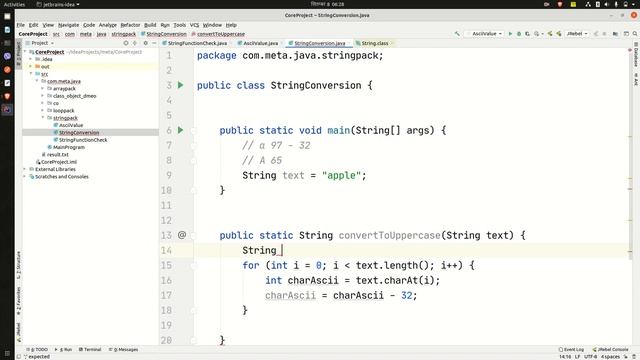 String Class in Java смотреть онлайн