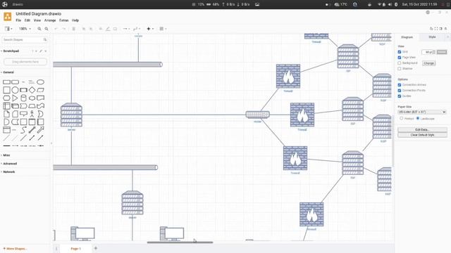 Draw.io en Ubuntu Budgie 22.04 LTS смотреть онлайн