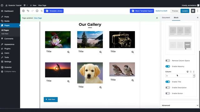 Design Gallery Page in WordPress Using Gutentor смотреть онлайн