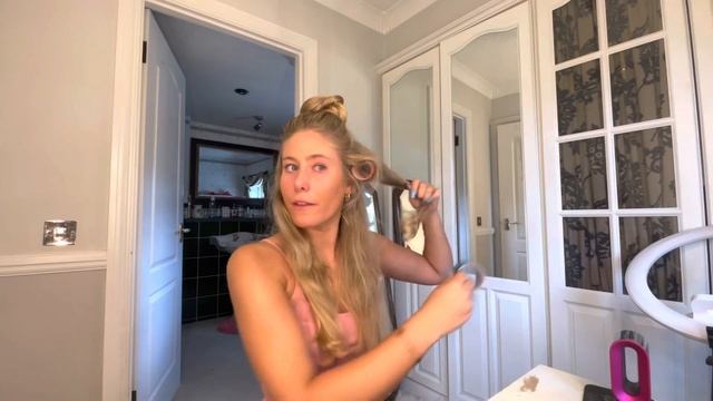 My current Dyson Air-wrap BOUNCY BLOWOUT | For FRIZZY HAIR смотреть онлайн
