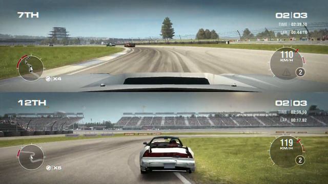 Grid 2 Xbox 360 001 Splitscreen First play смотреть онлайн