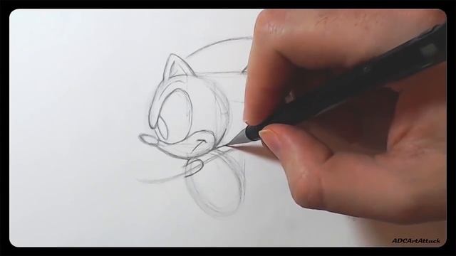 How To Draw | SONIC THE HEDGEHOG - EASY Tutorial смотреть онлайн