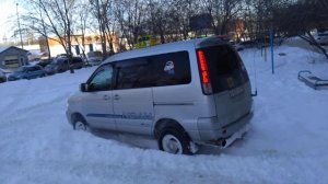 Toyota Lite Ace NOAH Зимние покатушки  по сугробам 2019