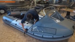 Установка носового тента с троллинговой таргой на лодку ПВХ