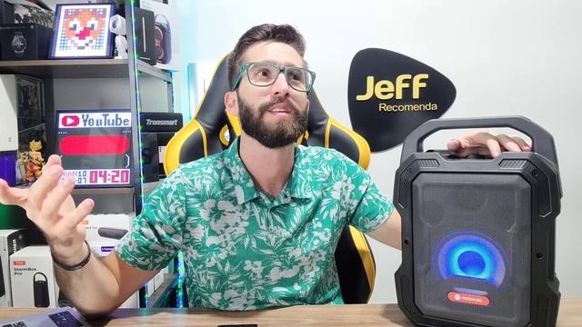 Caixa de som MOTOROLA ROKR 800 40W IPX4: Tinha TUDO pra ser MELHOR! Vale o custo? (Análise Completa смотреть онлайн
