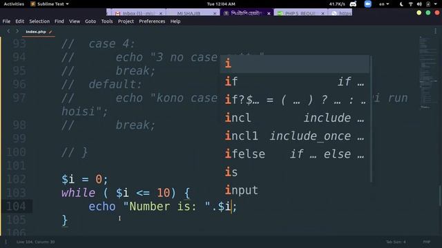 PHP Control Statement (if, if...else, switch, while, do..while,for) смотреть онлайн