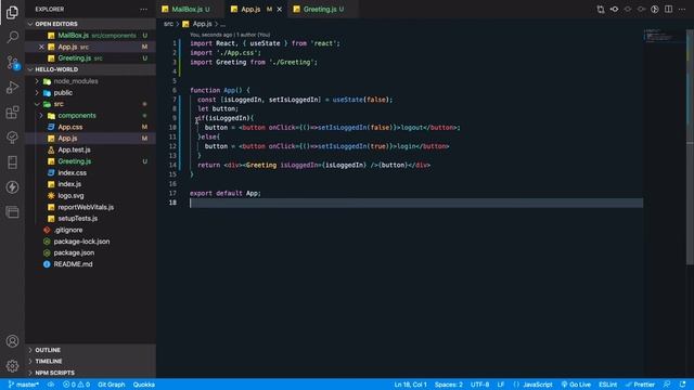 Reactjs Tutorial 07 - Conditional rendering смотреть онлайн