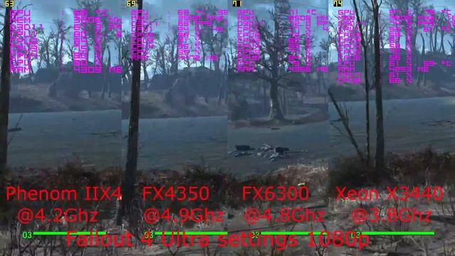 Phenom II X4@4.2 vs FX4350@4.9 vs FX6300@4.8 vs Xeon X3440@3.8 GTX 970 Low-Max 1080p in 23 games смотреть онлайн