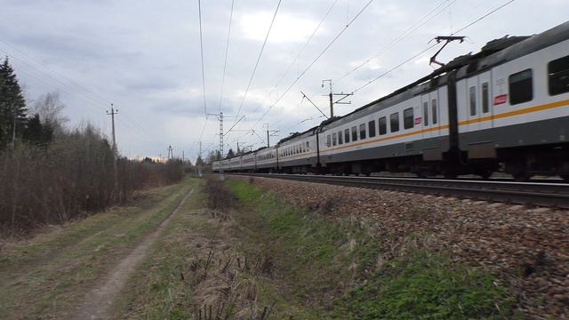 Электропоезд ЭП2Д-0072 ЦППК перегон Голицыно - Петелино смотреть онлайн