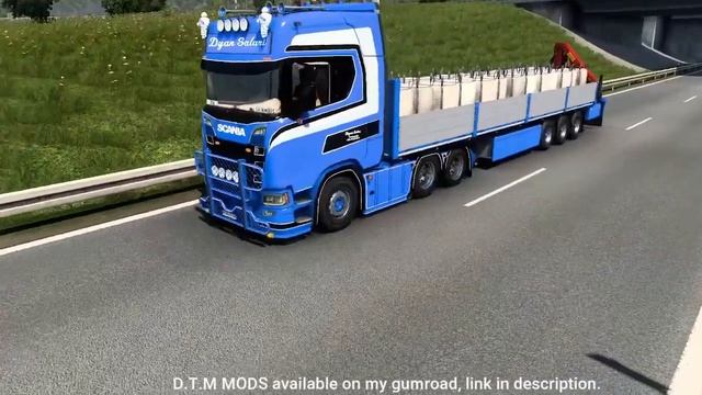 ets 2 SCANIA NG S DYAN SALARI ,drive, D.T.M SKINMODS смотреть онлайн