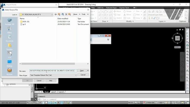 CARA IMPORT DATA KORRDINAT KE CIVIL 3D смотреть онлайн