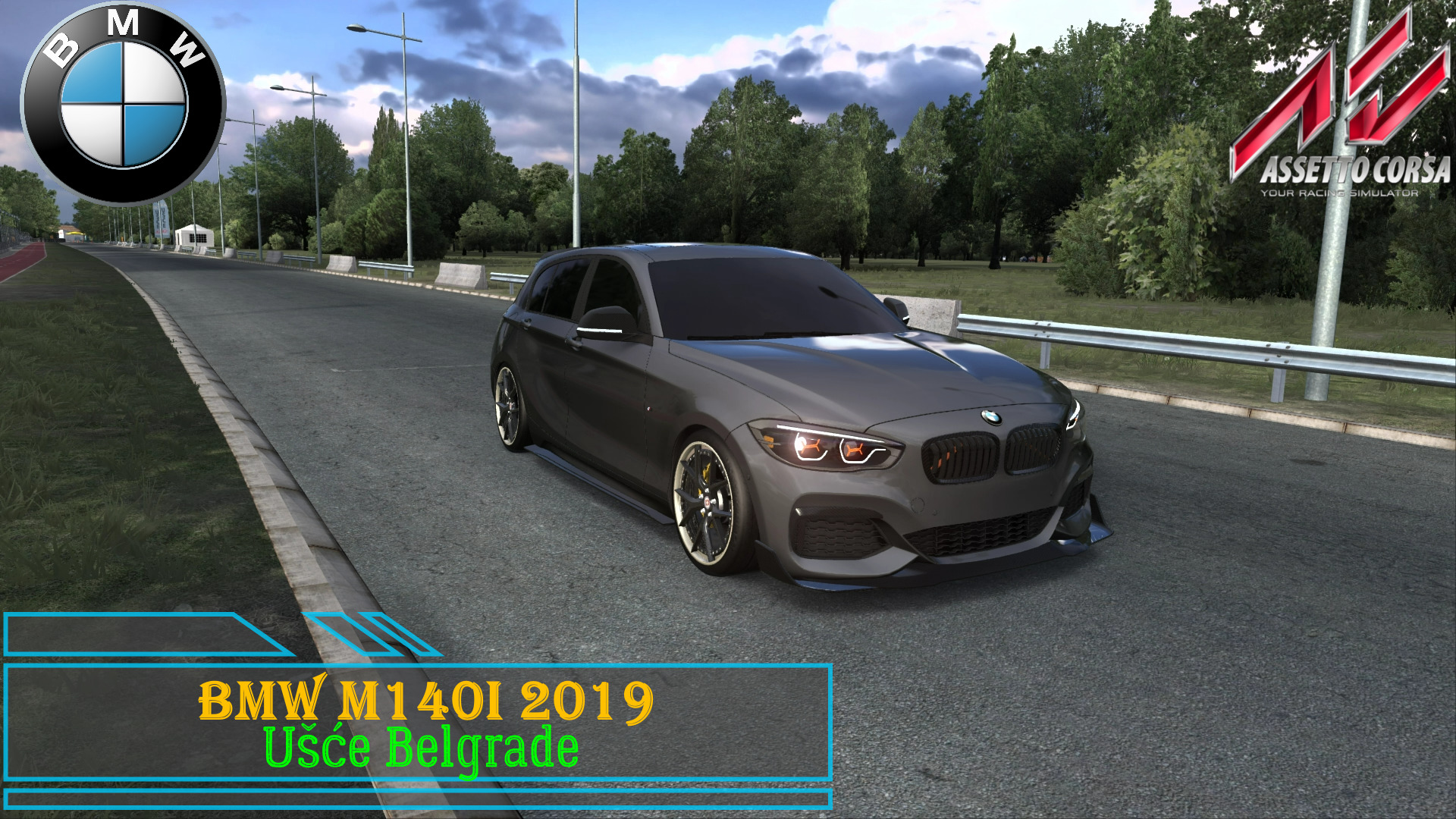 BMW M140i - Ušće Belgrade | Assetto Corsa.mp4 смотреть онлайн
