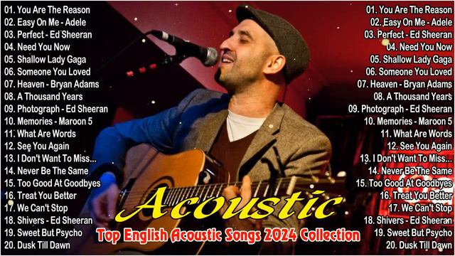 Acoustic 2024 / The Best Acoustic Cover Of Popular Songs 2024 / Top Acoustic Songs 2024 Cover