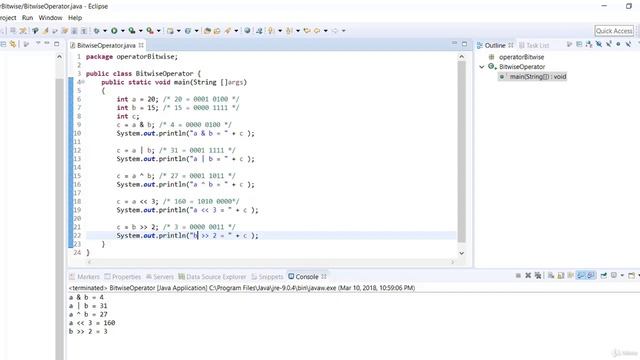 9 Operators in Java смотреть онлайн