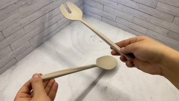 Приборы для салата tierra молочно-белые Guzzini | Видео обзор от Kitchen-Devices.ru