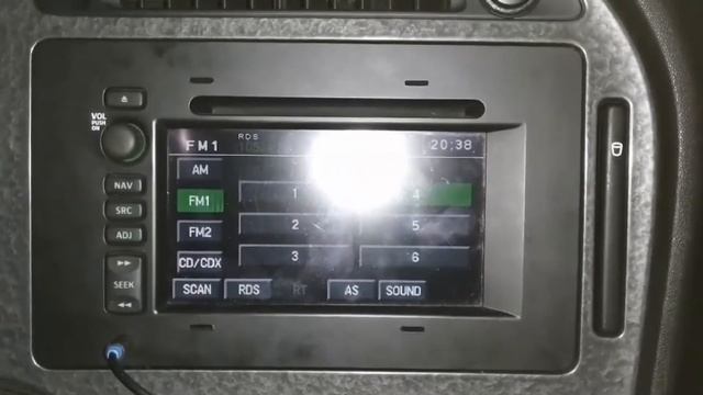 Head unit Saab 9-5 DENSO 468100-5280 with AUX input смотреть онлайн