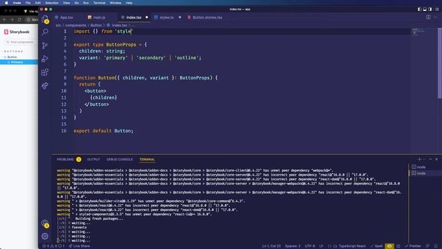 Documentando o Frontend com Storybook e React JS смотреть онлайн
