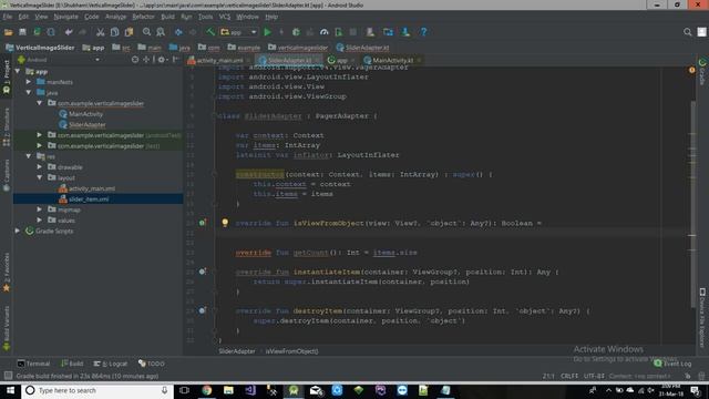 Vertical Image Slider in Android using kotlin смотреть онлайн