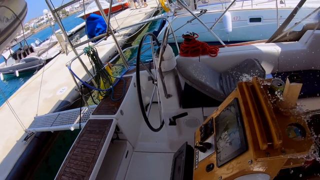 Fun naughty boat wash before we explore Milos by scooter - S3 E11 Sail Mermaid смотреть онлайн