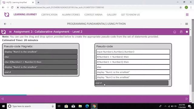 INFYTQ Python assignment-2 Day-1 смотреть онлайн