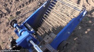 Минитрактор СКАУТ Т18 с модернизированной транспортерной картофелекопалкой. Копаем картошку 2019