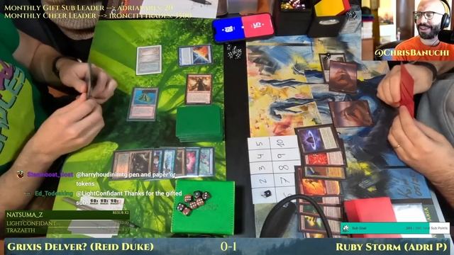 Reid Duke Grixis Delver vs Ruby Storm [MTG Legacy] смотреть онлайн
