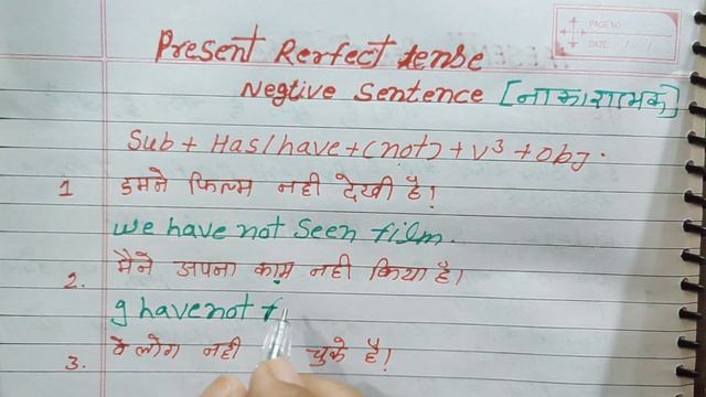 present perfect tense|present perfect Negative Sentence||Rule with examples смотреть онлайн