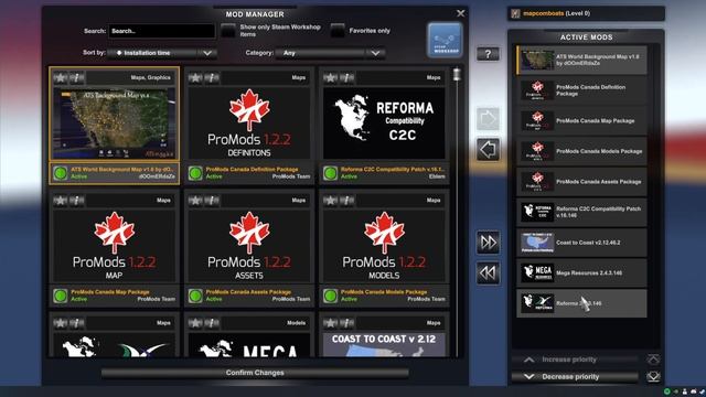 Easy and Stable Map Combo 1.46 American Truck Simulator + Complex Map Huge Combo Load order смотреть онлайн