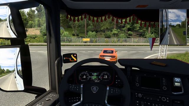 Euro Truck Simulator 2 | Duisburg-Mannheim Casual Drive V8 Open Pipe | PL Thrustmaster T300RS GT смотреть онлайн