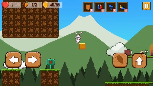 Bunny's World | Super Bunny run | Android Gameplay смотреть онлайн