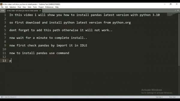How To Install Pandas In Python 3.10 (Windows 10) | Pandas 1.4