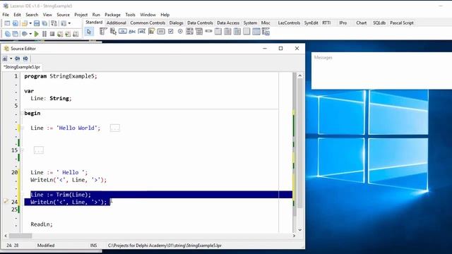 #10.1 Delphi Academy Video Darslari - Pascal String Toifasi Bilan Ishlash (2-Dars) смотреть онлайн