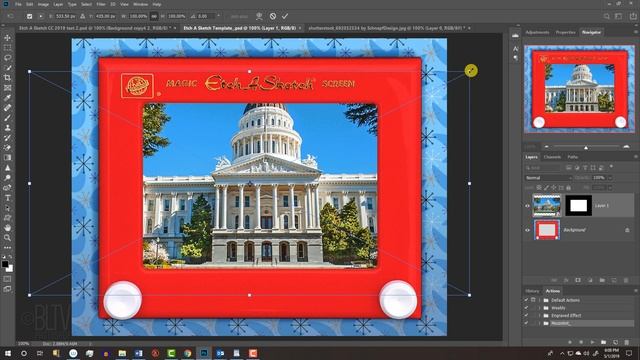 Photoshop: Etch-A-Sketch! How to Create the Retro Look of Etch-A-Sketch Drawings. смотреть онлайн