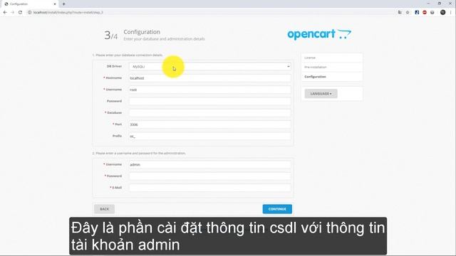 Hướng Dẫn Cài đặt Opencart Trên Localhost