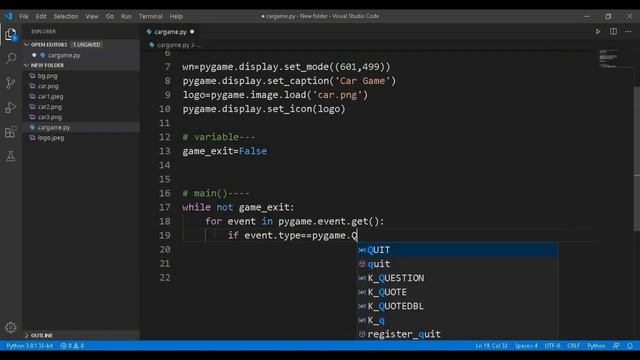 Fix Display ll Car Game Python( pygame ) ll #dragcoder смотреть онлайн