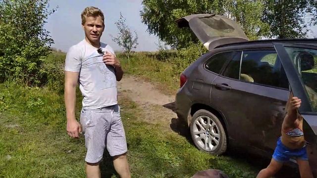 Надуваем матрас Intex с помощью BMW смотреть онлайн