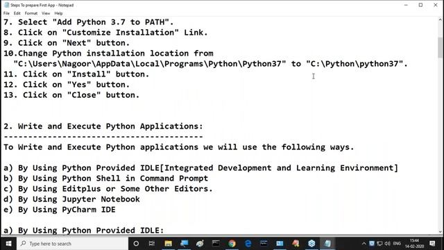 PYTHON tutorials || Session - 11 || by Mr. Nagoor Babu On 14-02-2020 @ 3PM смотреть онлайн