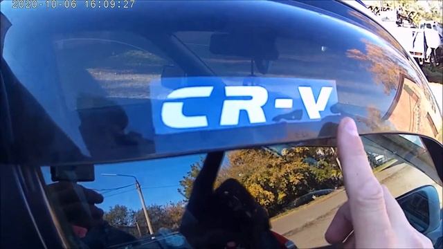 замена наклеек на ветровиках,наклейки CR-V C Алиэкспресс на ветровики CR-V