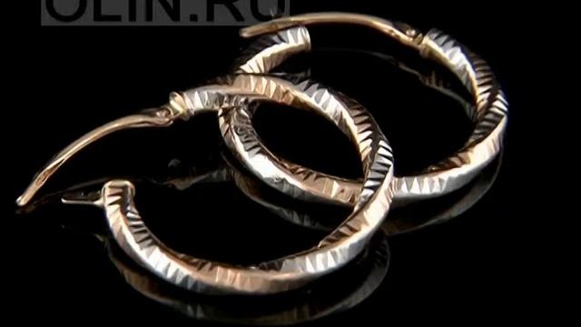 Серьги из красного золота с родием смотреть онлайн
