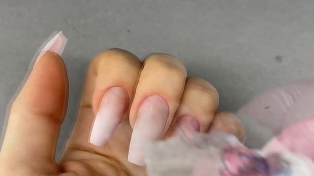Трещина в мясо ? Ремонт нарощенных ногтей ватой без акригеля / Идеальный матовый топ смотреть онлайн