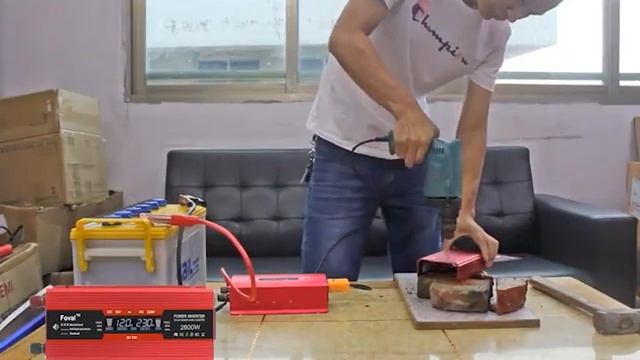 1500W/2000W/2600W Power Inverter Modified Sine Wave LCD Display DC 12V To AC 220V Solar 2 USB Ca