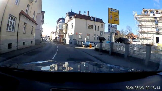 Empty streets of Wangen im Allgäu, Germany in Covid-19 quarantine time смотреть онлайн